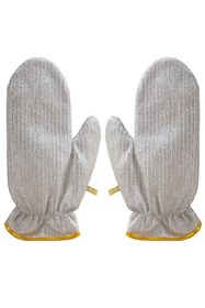 Resim Evvano 2li Telli Bulaşık Eldiveni Su Geçirmez Kir Sökücü Tava Tencere Ovma Mutfak Banyo Temizlik Eldiveni 