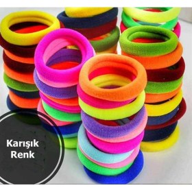 Resim İncirop Saç Tokası 48 Adet, Kumaş Lastik Toka 