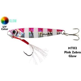 Resim Fujin Jig-x 80gr Shore Jigging Jig Yem Mt20 Gold Pink Zebra Glow 