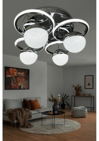 Resim Vera 4 Lü Modern Plafonyer Led Avize Çok Renkli 