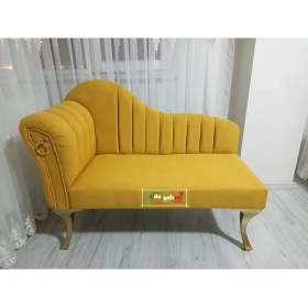 Resim AldaGelsin Yeni Model Ultra Lüks Alda Çizgili Josefin Bench Puf Berjer 120 cm 