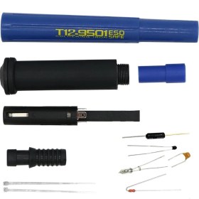 Resim Qchaoqchao 9501 Lehimleme Kolu Dıy Seti T12 STC/STM32 OLED LED Sıcaklık Kontrol Cihazı Lehimleme Istasyonu Topu ve Cıva Anahtarı (Yurt Dışından) 