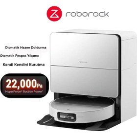 Resim Roborock 22000PA Kendi Kendini Temizleyen Otomatik Akıllı Robot Süpürge Kameralı Görüntülü Takip 