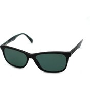 Resim Diesel Unisex Siyah-Yeşil Organik (UV) Cam Selüloz Asetat (Selüloid) Kapalı Çerçeve Dikdörtgen Güneş Gözlü 