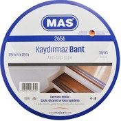 Resim Mas Kaydırmaz Bant 25 mm x 25 m Siyah 