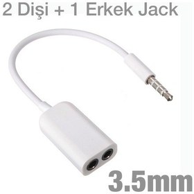 Resim Ally Universal 3.5 MM Kulaklık Çoğaltıcı Erkek Dişi Jack Dönüştürücü 