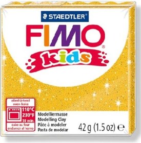 Resim Staedtler Fimo Kids Yumuşak Polimer Kil 112 Glitter Simli Gold 