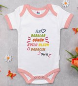 Resim Bitmeyen Kartuş Bk Kids Kişiye Özel Pembe Bebek Body Zıbın - Model 11 