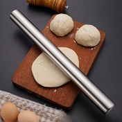Resim Pişirme için Paslanmaz Çelik Merdane - Hafif Boş Tasarım, 3 Boyut (30.0/24.99/19.99 cm) - Kurabiye Hamuru, Pasta ve Tatil Pişirmesi İçin Mükemmel - Dayanıklı Kolay Temizlenebilir Mutfak Aleti 