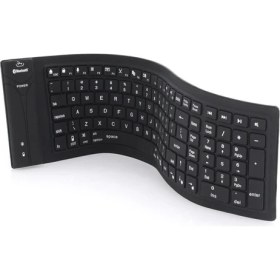 Resim Sunsky Ja-11 108-TUŞLARI Katlanabilir Silikon Bluetooth Klavye (Yurt Dışından) 