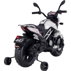 Resim Babyhope 447 Motocross 12V Akülü Motor Beyaz 