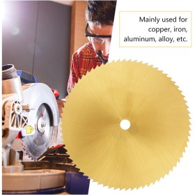 Resim Tenfowee 80mm Hızlı Çelik Gümüş Plated Testere Bladesi, 6mm İç Çaplı, Metal Ve Plastik İşleme İçin Dayanıklı Kesici Aksesuar 