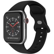 Resim Watch İçin 46mm / 49mm / 45mm / 44mm Xdfind Kelebek Toka Silikon Saat Bandı Siyah 