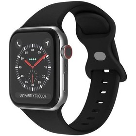 Resim Watch İçin 46mm / 49mm / 45mm / 44mm Xdfind Kelebek Toka Silikon Saat Bandı Siyah 