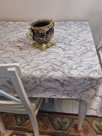 Resim Elyaflı Pvc Masa Örtüsü Modern, Dayanıklı, Silinebilir Ve Şık Görünüm Fnt1280 Pembe 