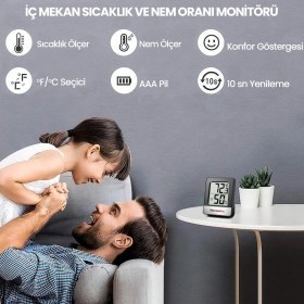 Resim Thermopro TP49B Mini Iç Mekan Dijital Sıcaklık ve Nem Ölçer Termometre 