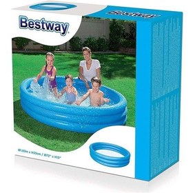 Resim Bestway Havuz183 x 33cm Düz Zemin 3 Böl (51027) Yeşil 