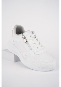Resim Muggo Asia Garantili Kadın Ortopedik Günlük Bağcıklı Yandan Fermuarlı Rahat Sneaker Spor Ayakkabı 001 