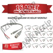Resim 16 Li Bnc Power Kamera Montaj Kablosu Jakli Kablo 