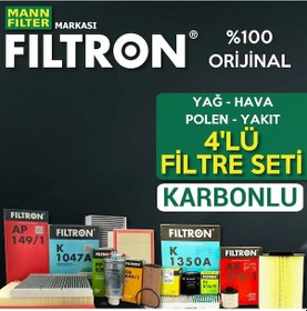 Resim Toyota Uyumlu Auris 1.4 D4D Mann Filtron Filtre Bakım Seti 2007-2018 (495302837) 
