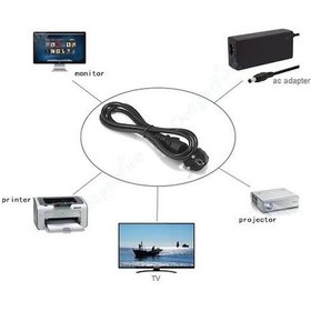 Resim 10 Metre C13 Power Kablo Bilgisayar PC Kasa Monitör Güç Kablosu 