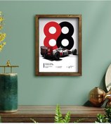 Resim Bk Gift Formula 1 Tasarımlı Doğal Masif Ahşap Çerçeveli Tablo 30X (551143415) 