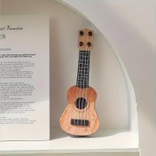 Resim Renkli Kutulu Çalınabilir Mini Gitar Modeli - Ev ve Ofis İçin Dekoratif Müzik Aleti, Müzik Severler İçin Mükemmel Hediye, İç/Dış Mekan Kullanımı, Güç Gerektirmez, Mini Gitar Modeli, Dekoratif Süs, Sevimli Enstrüman, Ev ve Ofis Kullanımı 