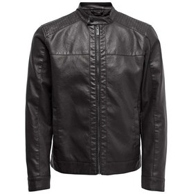Resim Only & Sons Erkek Onsmıke Deri Ceket 22012339 Siyah 