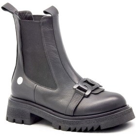 Resim Mammamia D23Kb 1660 Siyah Bayan Ayakkabı Çizme-Bot Bot 