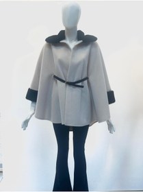 Resim MODEL Kemerli Taş Rengi Kürklü Kaban 
