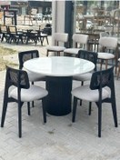 Resim Hazeran Mutfak Masa Sandalye Takımı, Salon Takımı, Yemek Odası Takımı Siyah 