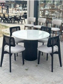 Resim Hazeran Mutfak Masa Sandalye Takımı, Salon Takımı, Yemek Odası Takımı Siyah 