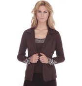 Resim Bulalgiy Kadın Kahverengi Twinset Blazer Ceket - Bga105868Ts 