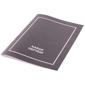 Resim Gülpaş Karar Defteri Plastik Kapak 40 Yaprak Siyah 