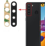 Resim Samsung Galaxy A21 Kamera Lensi Camı SM-A215F 