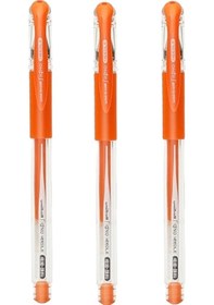 Resim Uniball Signo Needle 0.38 İğne Uçlu Jel Kalem Mandalina Üç Adet 