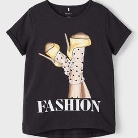 Resim Name It Kız Çocuk Siyah T-Shirt 