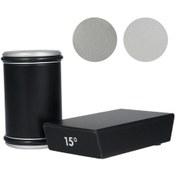 Resim Lemestar Rolling Bıçak Bileme Seti - 2 Taşlama Bloklu Mutfak Bıçağı Sharpener 15 Ve 20 ,siyah 