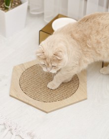 Resim Petbucks Pet Accessories Doğal Sisal Kedi Tırmalama Matı Kedi Tırmalama Tahtası Kedi Otu Catnip İçerikli 