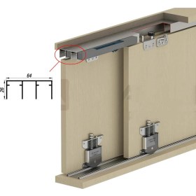 Resim Albatur 7030 Sft Alüminyum Üst Ray Profil 4 mt 