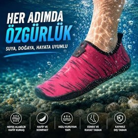 Resim Black Deer Hayal Çok Amaçlı Plaj ve Deniz Ayakkabısı 