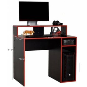 Resim MarkAzra Gamer Oyuncu Masası Çalışma Masası Bilgisayar Masası 