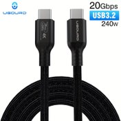 Resim USB 3.2 Gen 2*2 Tam Fonksiyonel Kablo, 0.2m~3m, 20Gbps Veri Aktarım Hızı, PD 3.1 Protokolü Uyumlu & Maksimum 20W/240W İletim Gücünü Destekler (DP-Alt Mod), DP 1.4 DisplayPort 8K@60Hz Ultra Yüksek Video Transferini ve 4K@240Hz'yi Sağlar – Telefon Tablet Laptop MacBook Pro Air iPhone 15 Pro Max PC SSD Box Xbox PS5 Switch için 