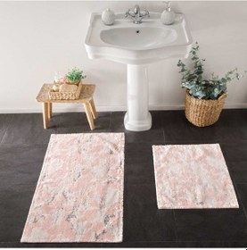 Resim Taç Flower 2'li Pamuklu Paspas Seti Pudra 