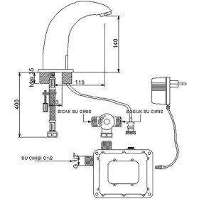 Resim Newarc Elite Fotoselli Lavabo Bataryası 