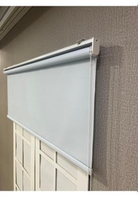 Resim Donatti Güneşlik Düz Stor Perde İthal Mat Polyester Açık Mavi Açık Mavi 