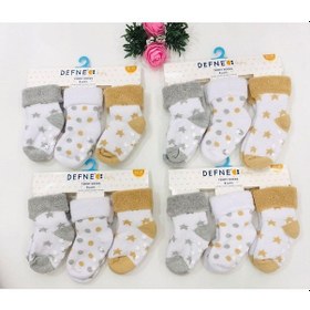 Resim Defne Baby 3-4 Yaş 3 Çift Havlu Pamuklu Kaydırmaz Taban Kışlık Erkek Çocuk Ve Bebek Soket Çorap-598 Gri 