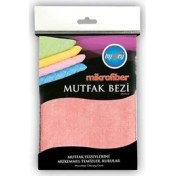 Resim Byvey Mutfak Bezi Mikrofiber Tekli 40X40 (6'lı) 