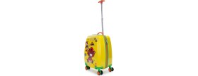 Resim Wexta Ayıcık Ultra Lüks Çocuk Valizi Dayanıklı Baskılı Sarı Renk WX-420 