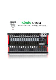 Resim König K-16fx 16 Kanal Dec Mixer Diamond Serisi 
